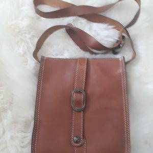 Full leather crossbody bag